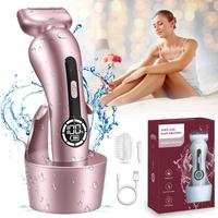 Electric Hair Remover with LCD Display, Rechargeable Waterproof Hair Removal Tool, Wet and Dry Use Hair Removal Machine for W...