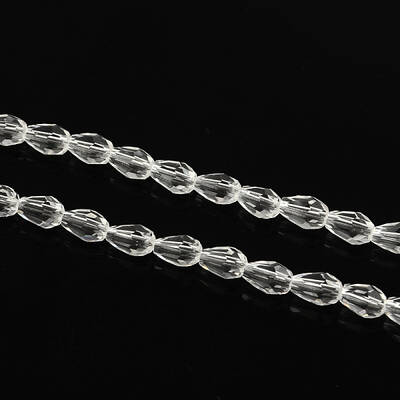 Transparent Glass Bead Strands