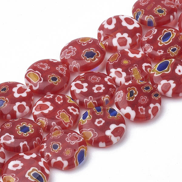 Handmade Millefiori Lampwork Beads Strands