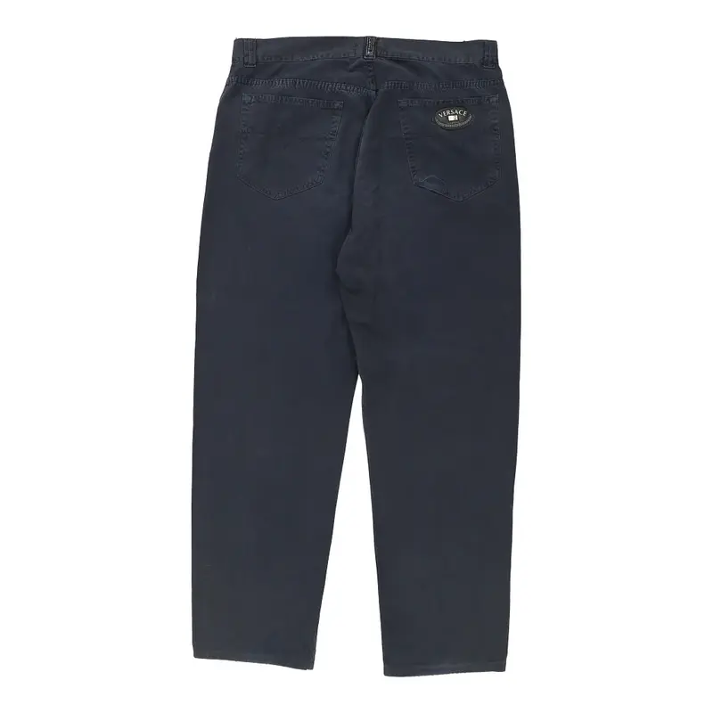 Versace Classic Trousers - 36W 31L Navy Cotton