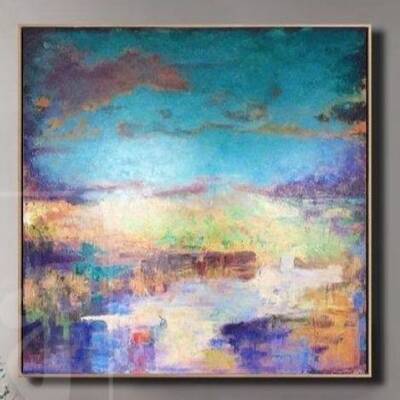 Colorful Painting Blue Painting Landscape Painting Purple Painting Orange Painting | SCENIC LANDSCAPE