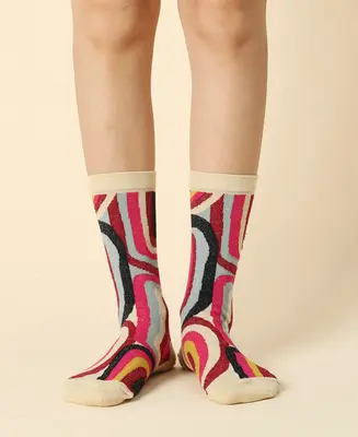 Women's Abstractionist Sheer Socks