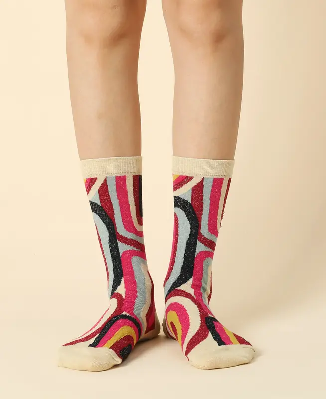 Women's Abstractionist Sheer Socks