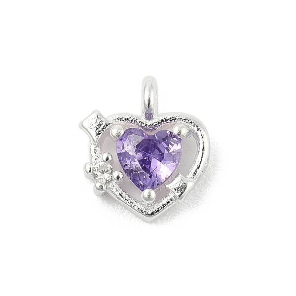 925 Sterling Silver Micro Pave Cubic Zirconia Pendants