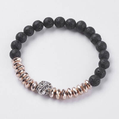 Synthetic Hematite Stretch Bracelets