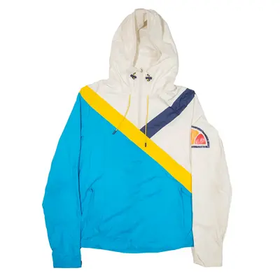 ELLESSE Anorak Jacket Blue Colourblock Womens UK 8