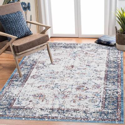 Garvee Large Area Rug 8x10 Rugs for Living Room Non Slip Vintage Rugs Low Pile Distressed Pattern Carpet for Dining Room Home...