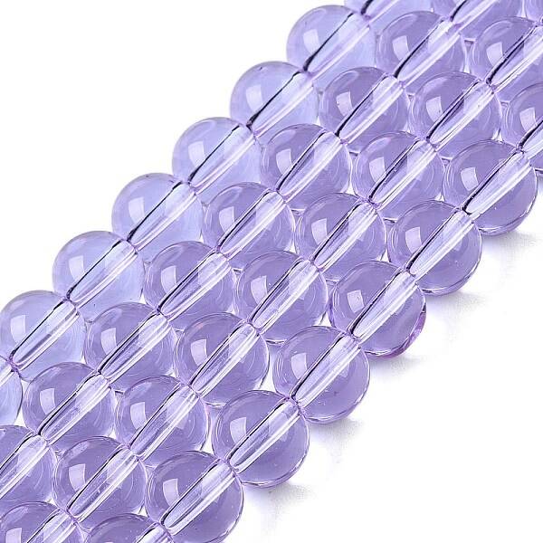 Transparent Glass Beads Strands