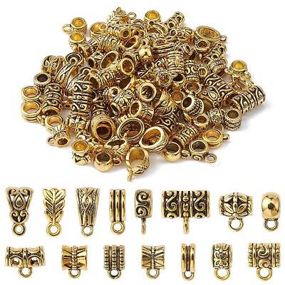 Tibetan Style Alloy Tube Bails