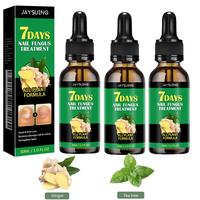 3-Bottle Ginger Nail Treatment | Vitamin E & Plant Essential Oils for Nail Care | Supports Recovery from Onychomycosis, Paron...