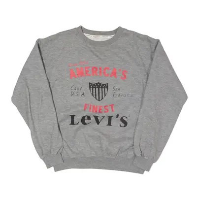 LEVI'S Sweatshirt Grey Mens XS