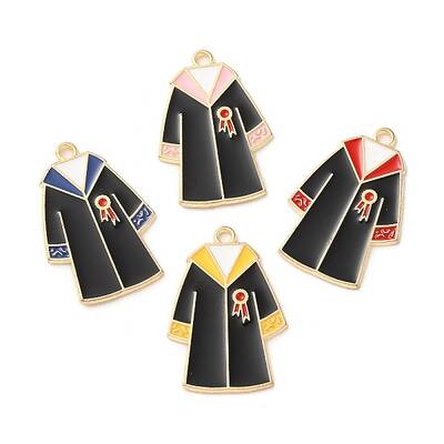 Graduation Season Theme Alloy Enamel Pendants