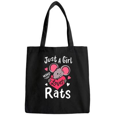 Rat Just A Girl Who Loves Rats Rat Tote Bag