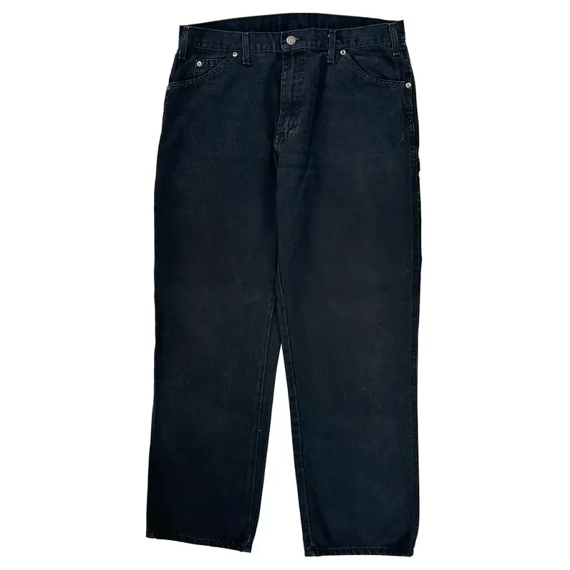 Dickies Slim Fit Carpenter Trousers - 34″ Waist Navy Cotton