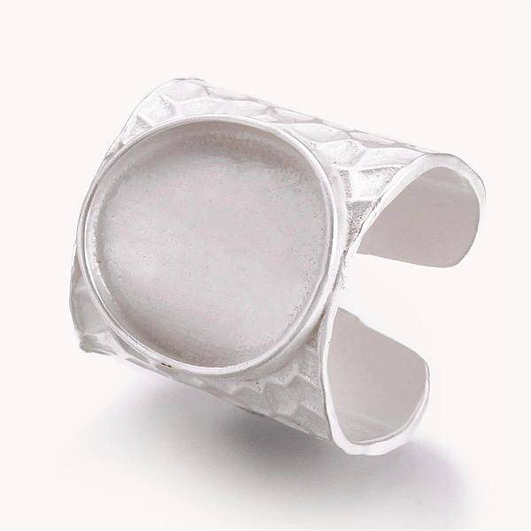 Cuff Brass Pad Finger Ring Settings