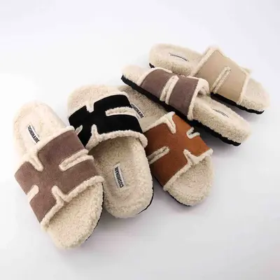 Cushionaire Women's Cuddle Shearling Footbed Sandal
