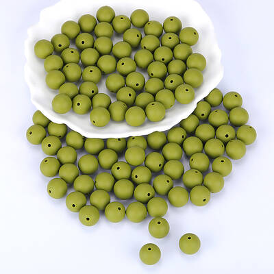 Round Silicone Focal Beads