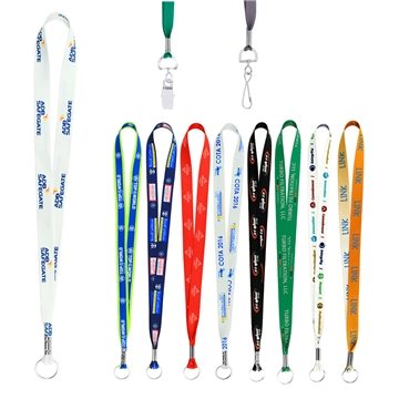 250 Custom Full Color Imprint Smooth Dye-Sublimation Lanyard - ...