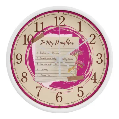 "Dream Big, Live Fully: Daughter's Keepsake Clock"