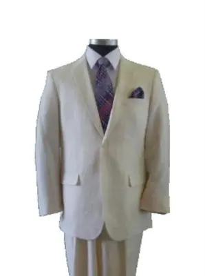 Mens White Linen Suit