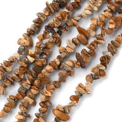 Natural Picture Jasper Beads Strands