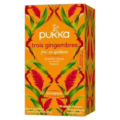 Pukka Organic Three Ginger Herbal Tea - Infusion 20 sachets