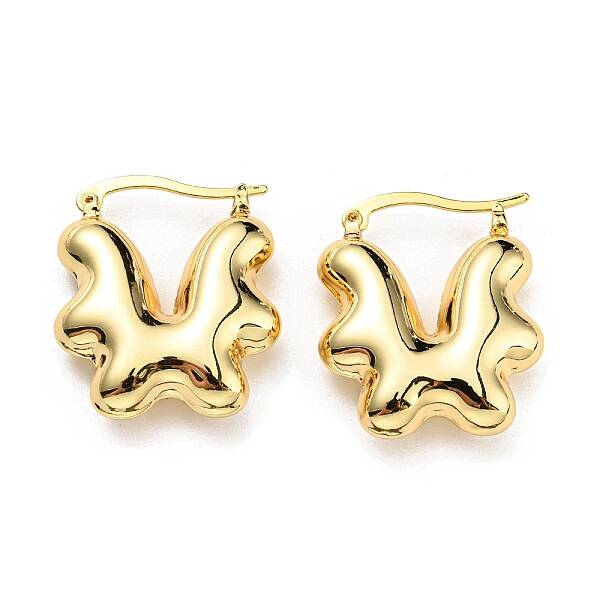 Flower Hoop Earrings
