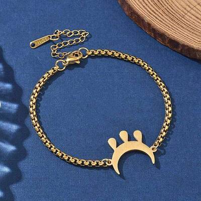 Moon 304 Stainless Steel Link Bracelets
