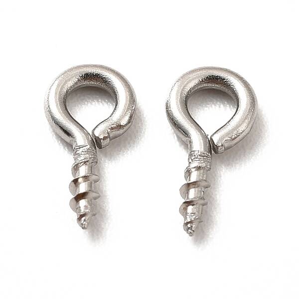Non-Tarnish 304 Stainless Steel Screw Eye Pin Peg Bails