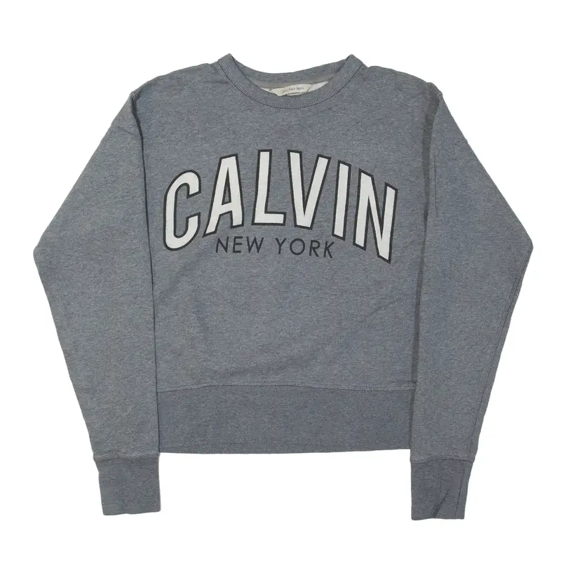 CALVIN KLEIN JEANS New York Sweatshirt Grey Womens S