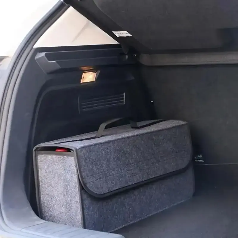Car Trunk Storage Box, Portable Foldable Car Trunk Organizer, Car Interior Tidying Container for Easy Storage and Organizatio...