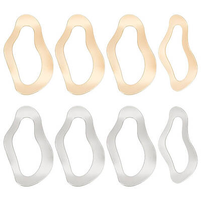 16Pcs 2 Colors Brass Linking Rings