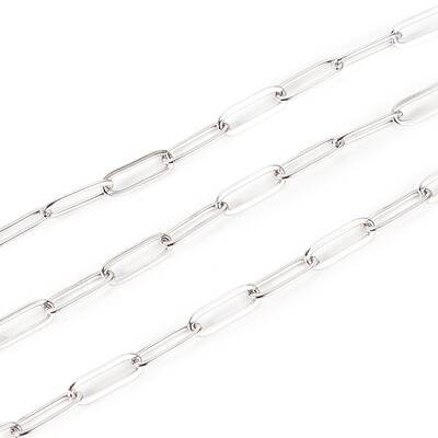 Non-Tarnish 3.28 Feet 304 Stainless Steel Paperclip Chains