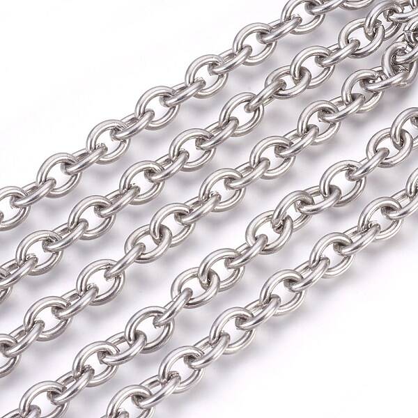 Tarnish Resistant 3.28 Feet 304 Stainless Steel Cable Chains