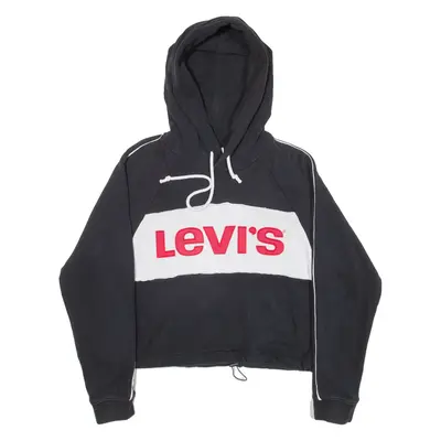 LEVI'S Cropped Womens Black Hoodie S