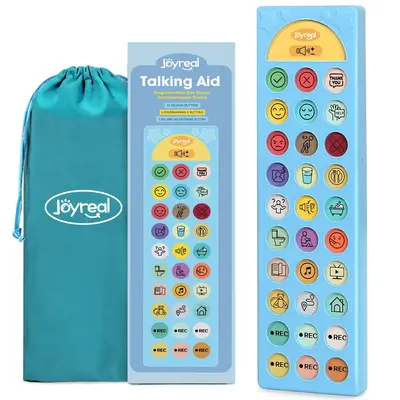 Joyreal AAC Communication Device for Autism with 6 Programmable Buttons & Adjustable Volume - Sensory Speech Therapy & Stroke...
