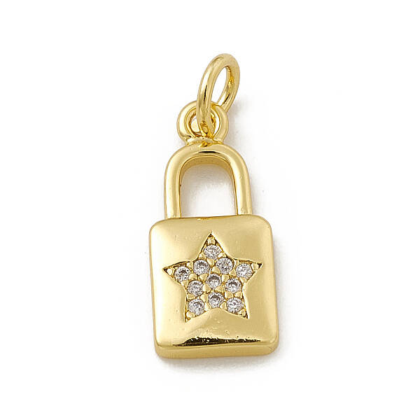 Brass Micro Pave Cubic Zirconia Pendants