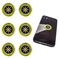 Portable Anti-radiation Sticker, 6 Counts Universal EMF Protective Sticker for Phone, Earbuds, Laptop, Microwave & Fridge, ...