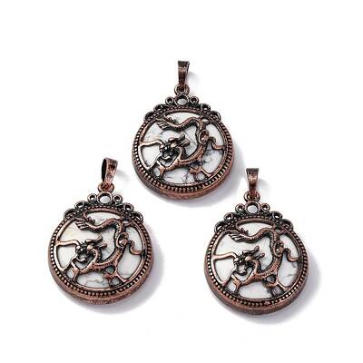 Synthetic Howlite Pendants