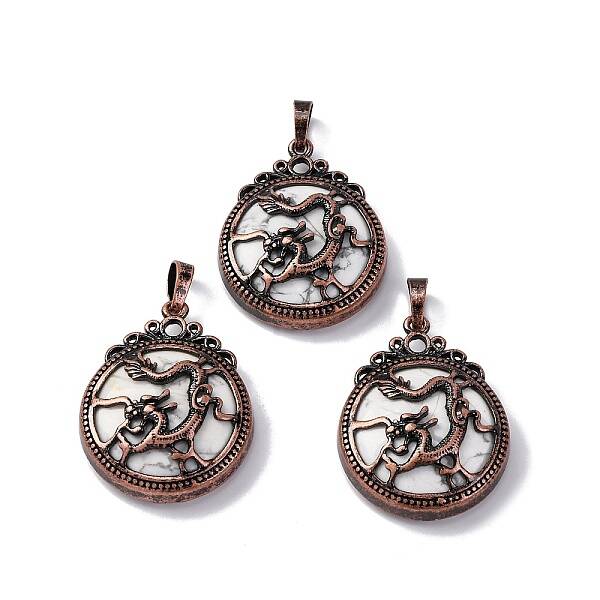 Synthetic Howlite Pendants