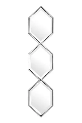 Silver Hexagonal Trio Mirror | Eichholtz Saronno