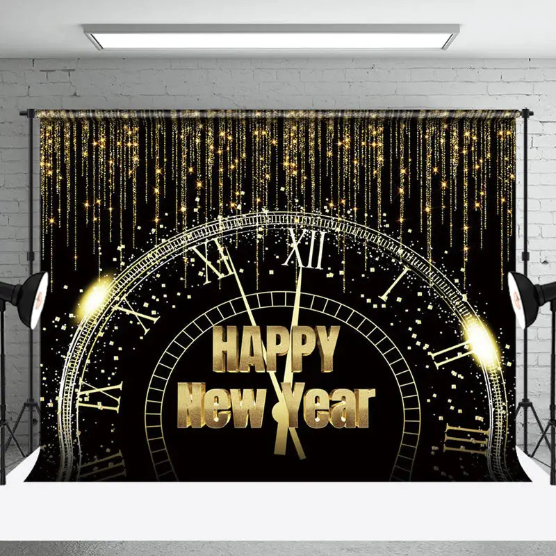Golden Tassel Countdown New Year Photo Backdrop - Aperturee