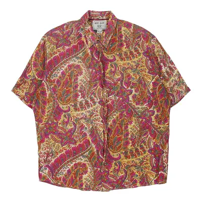 Meet Again Graphic Short Sleeve Shirt - Large Multicoloured Cotton Blend