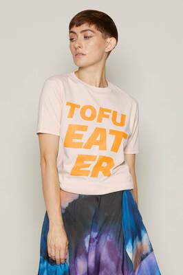 Tofu Eater T-Shirt (Pink) | size: L