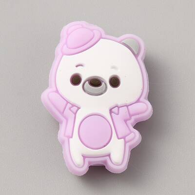 Bear Food Grade Eco-Friendly Silicone Focal Beads