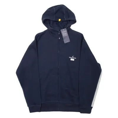 NAUTICA Mens Blue Hoodie Full Zip M