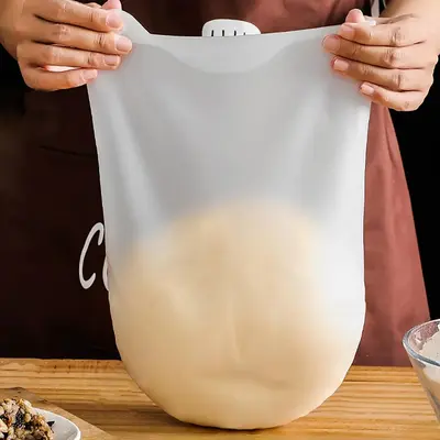 1 Piece Silicone Kneading Dough Bag, Reusable Silicone Bag For Bread, Pastry, Pizza & Tortilla