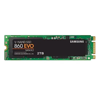 MZ-N6E2T0E Samsung 860 EVO Series 2TB M.2 2280 6GB/s SATA 2GB Cache V-NAND 3bit MLC Solid State Drive