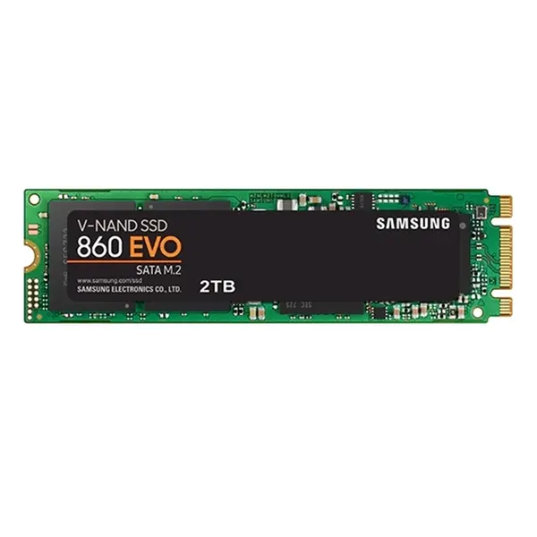MZ-N6E2T0E Samsung 860 EVO Series 2TB M.2 2280 6GB/s SATA 2GB Cache V-NAND 3bit MLC Solid State Drive
