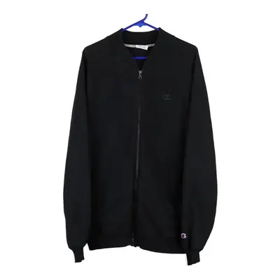 Champion Zip Up - Large Black Cotton Blend